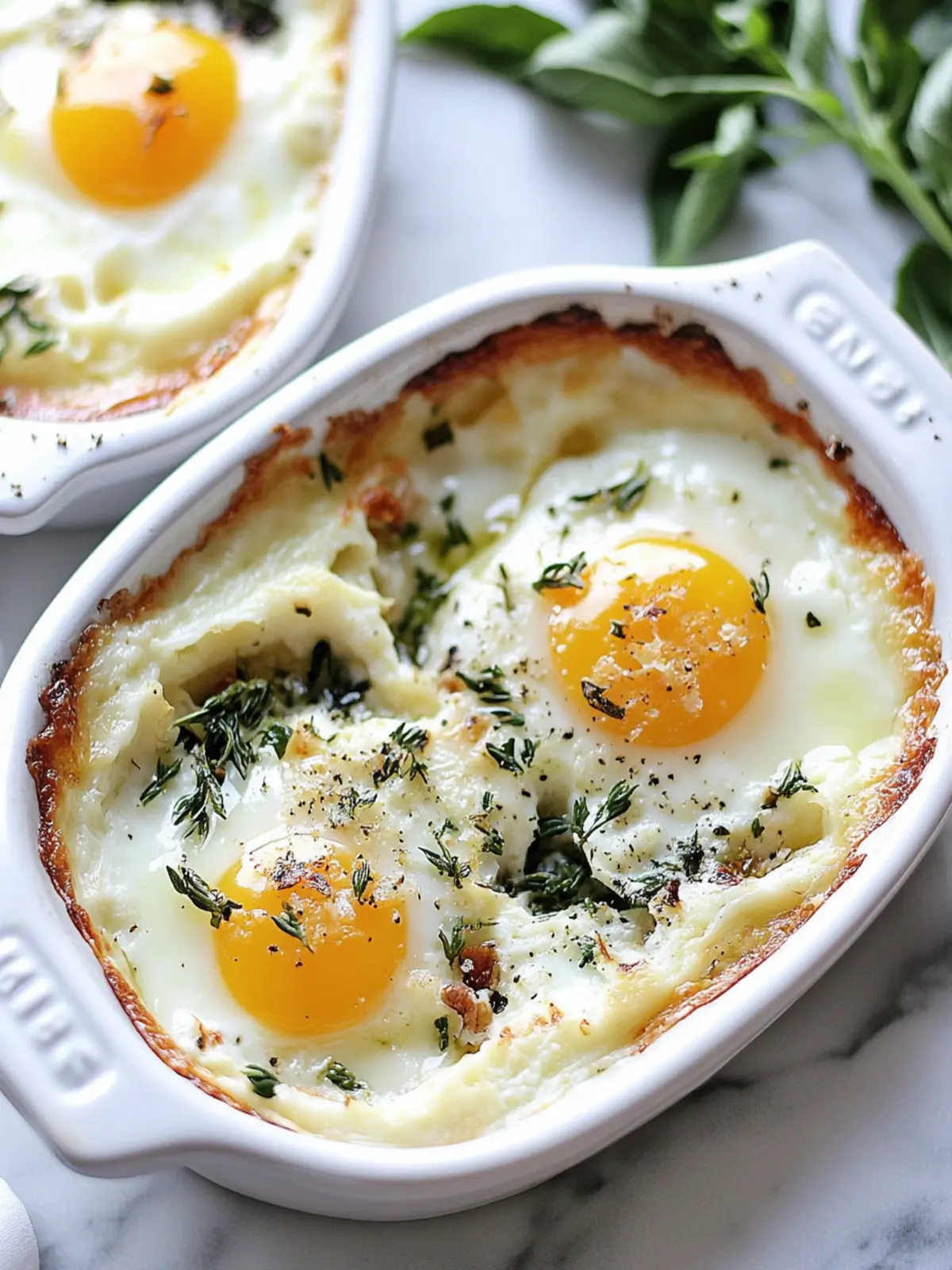 Delicious Herbed Baked Eggs for a Cozy Brunch at Home 3 Herbed Baked Eggs