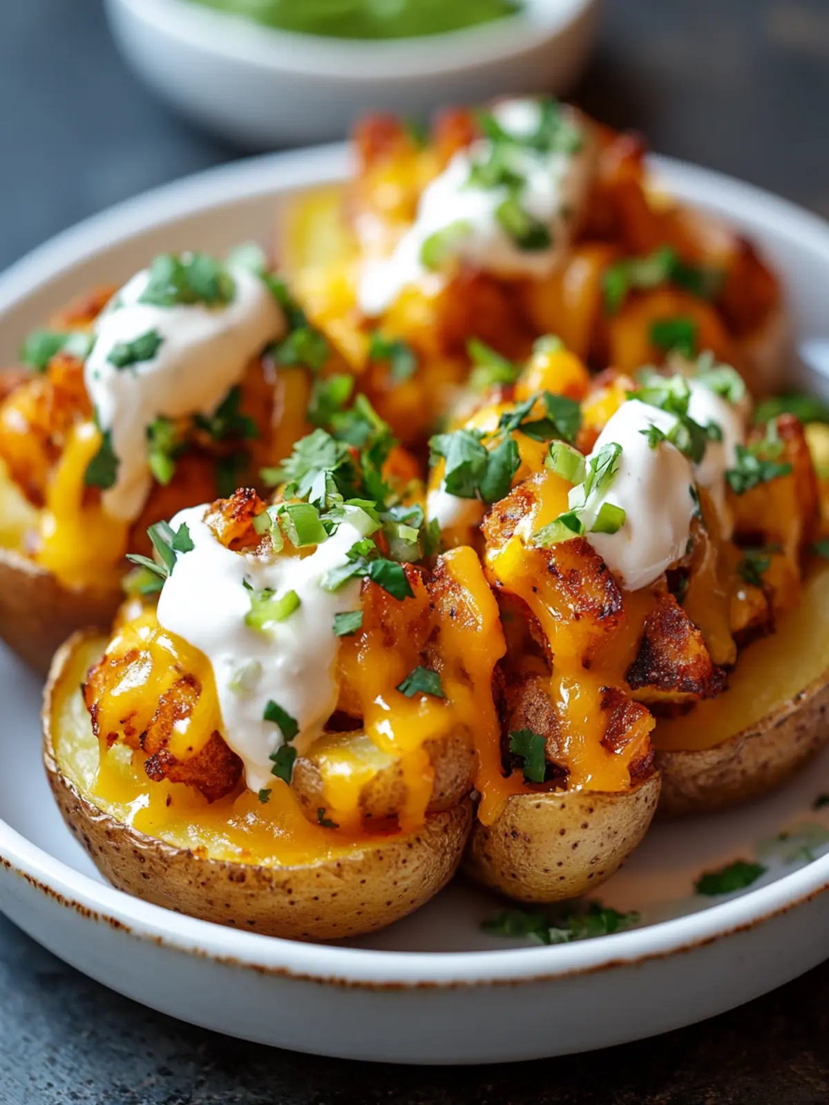 Savor Cheesy Taco Potatoes: A Family Favorite Dish! 4 Cheesy Taco Potatoes