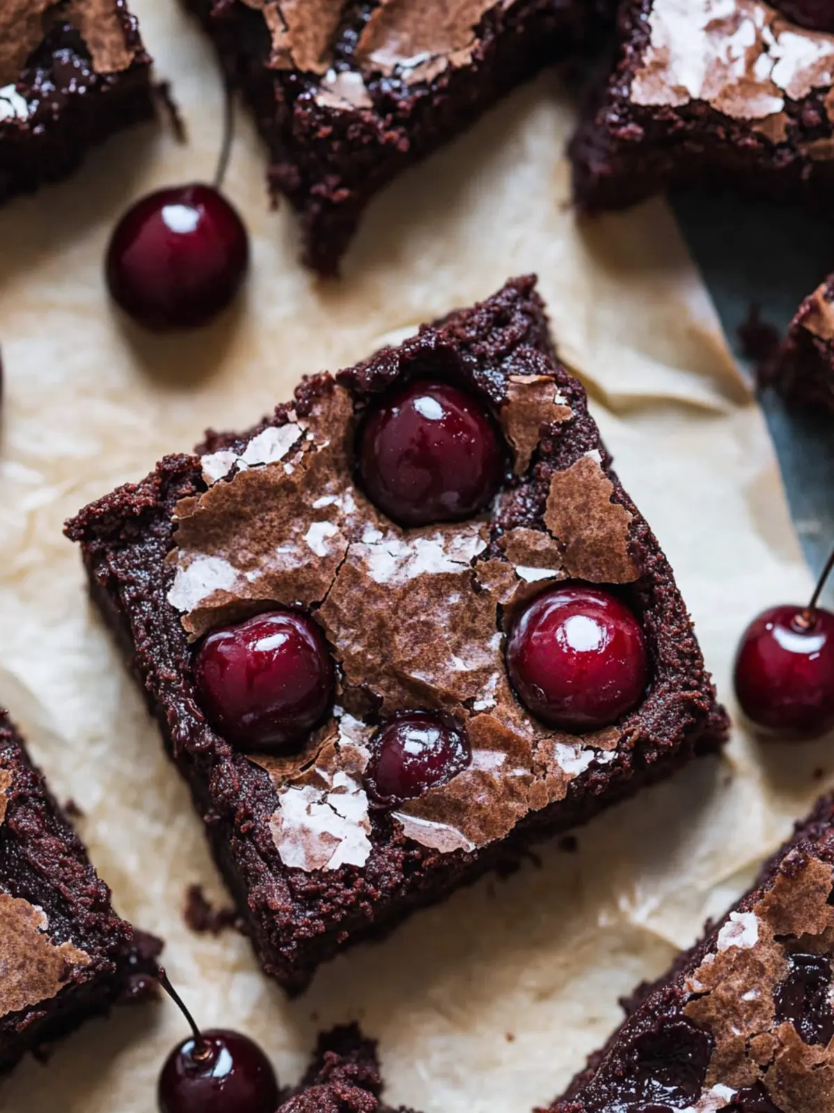 Indulge in Roasted Chocolate Cherry Brownies Today 4 Roasted Chocolate Cherry Brownies
