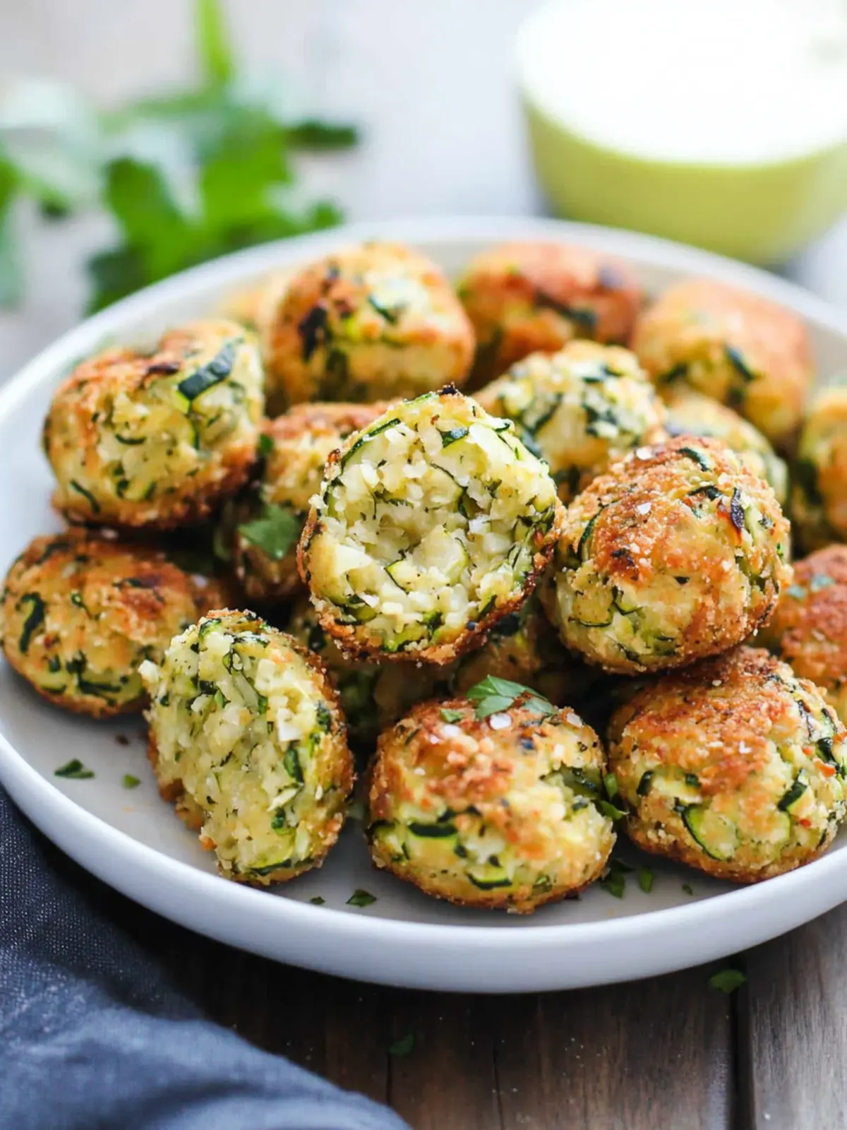 Crispy Garlic Zucchini Balls: Irresistibly Flavorful Bites 3 Crispy Garlic Zucchini Balls