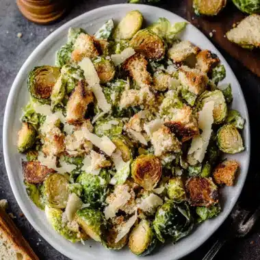 Irresistible Roasted Brussels Sprouts Caesar Salad Delight 10 Roasted Brussels Sprouts Caesar Salad