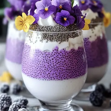 Delicious Ube & Coconut Chia Pudding Parfait in 10 Minutes 10 Ube & Coconut Chia Pudding Parfait