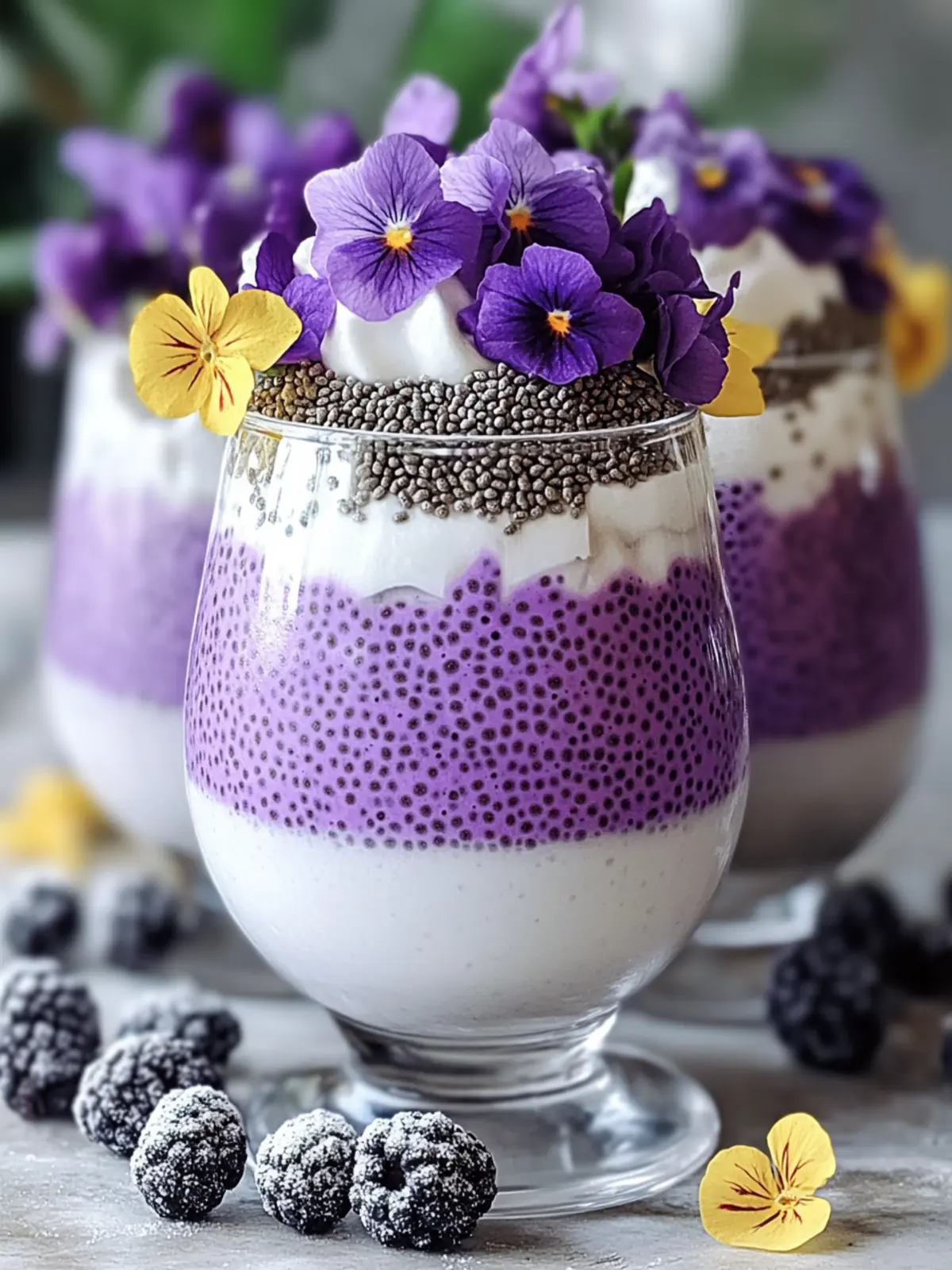 Delicious Ube & Coconut Chia Pudding Parfait in 10 Minutes 5 Ube & Coconut Chia Pudding Parfait