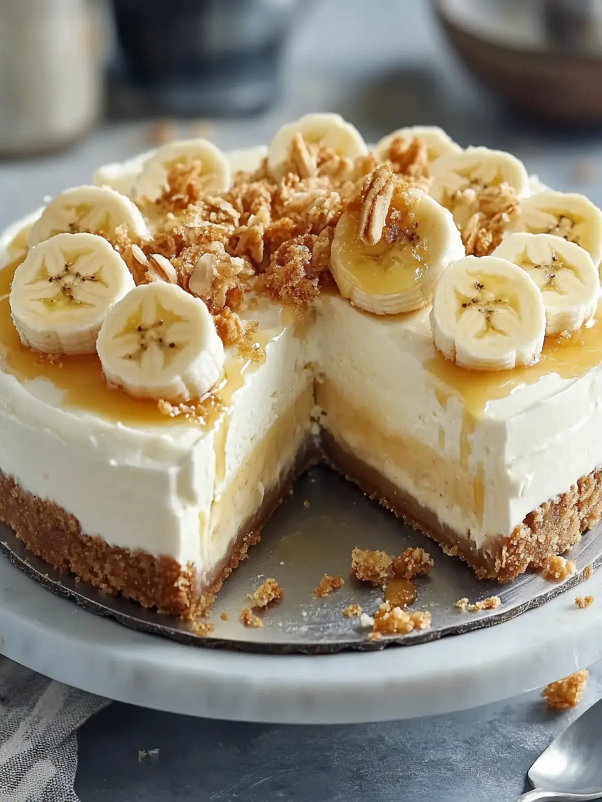 Indulge in Creamy Banana Pudding Cheesecake Bliss at Home 2 Creamy Banana Pudding Cheesecake