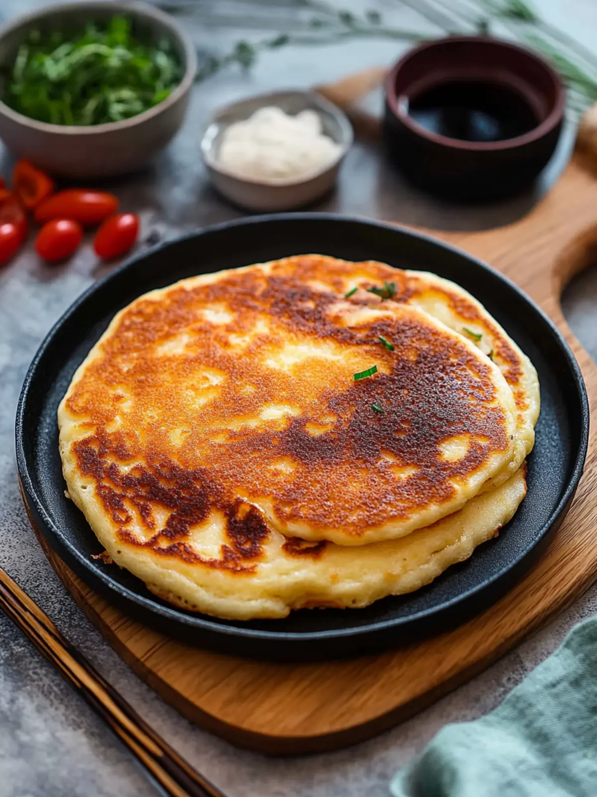 Korean Cheese Pancake: Crispy Delight with a Cheesy Surprise 4 Korean Cheese Pancake