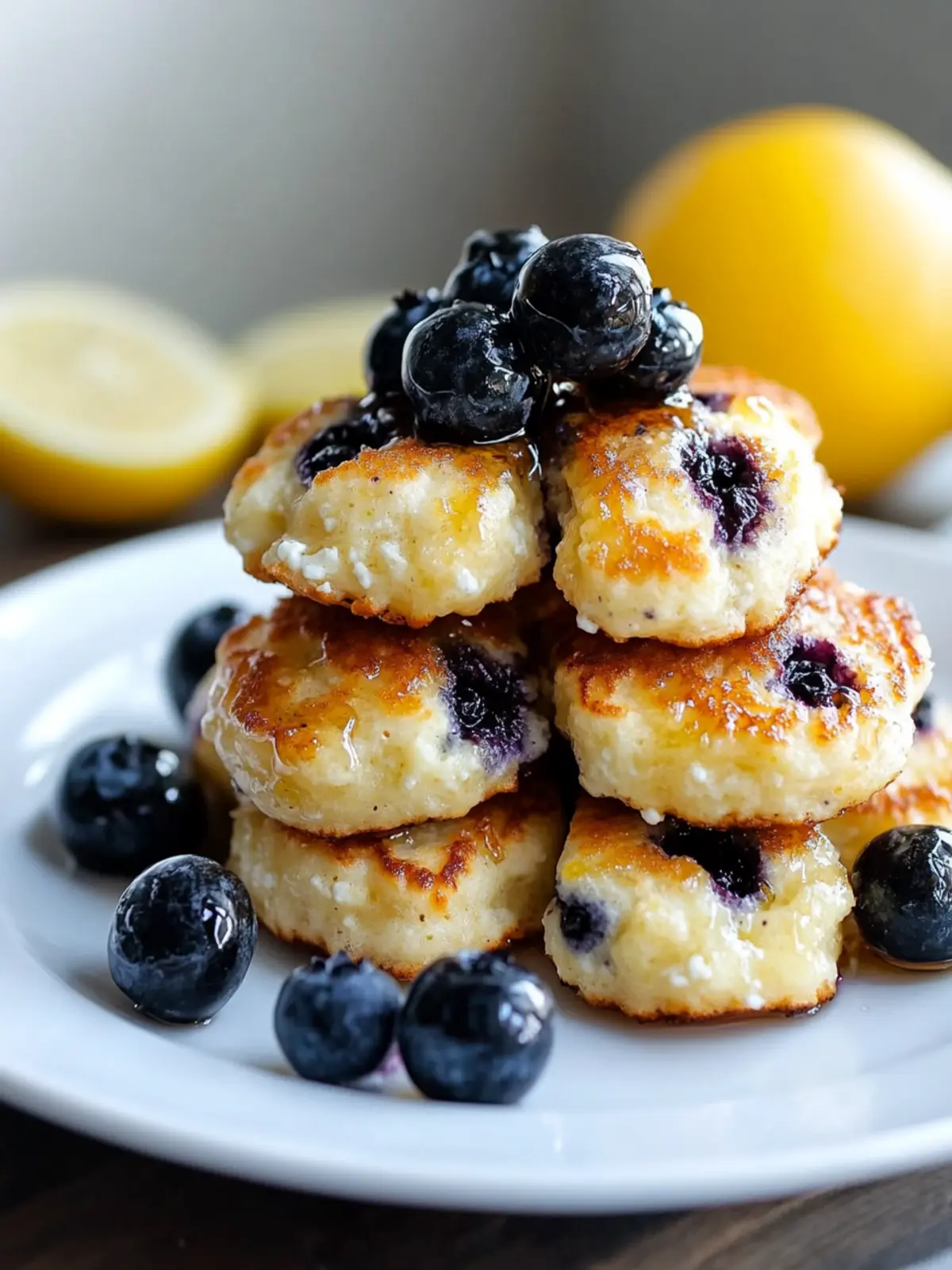 Lemon Blueberry Cottage Cheese Pancake Bites for a Healthier Breakfast 3 Lemon Blueberry Cottage Cheese Pancake Bites