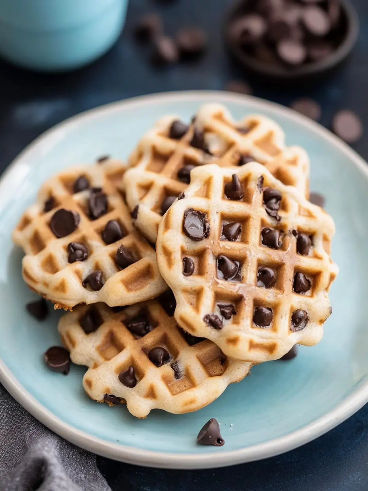 Deliciously Fun Chocolate Chip Waffle Cookies to Make Today 4 Chocolate Chip Waffle Cookies