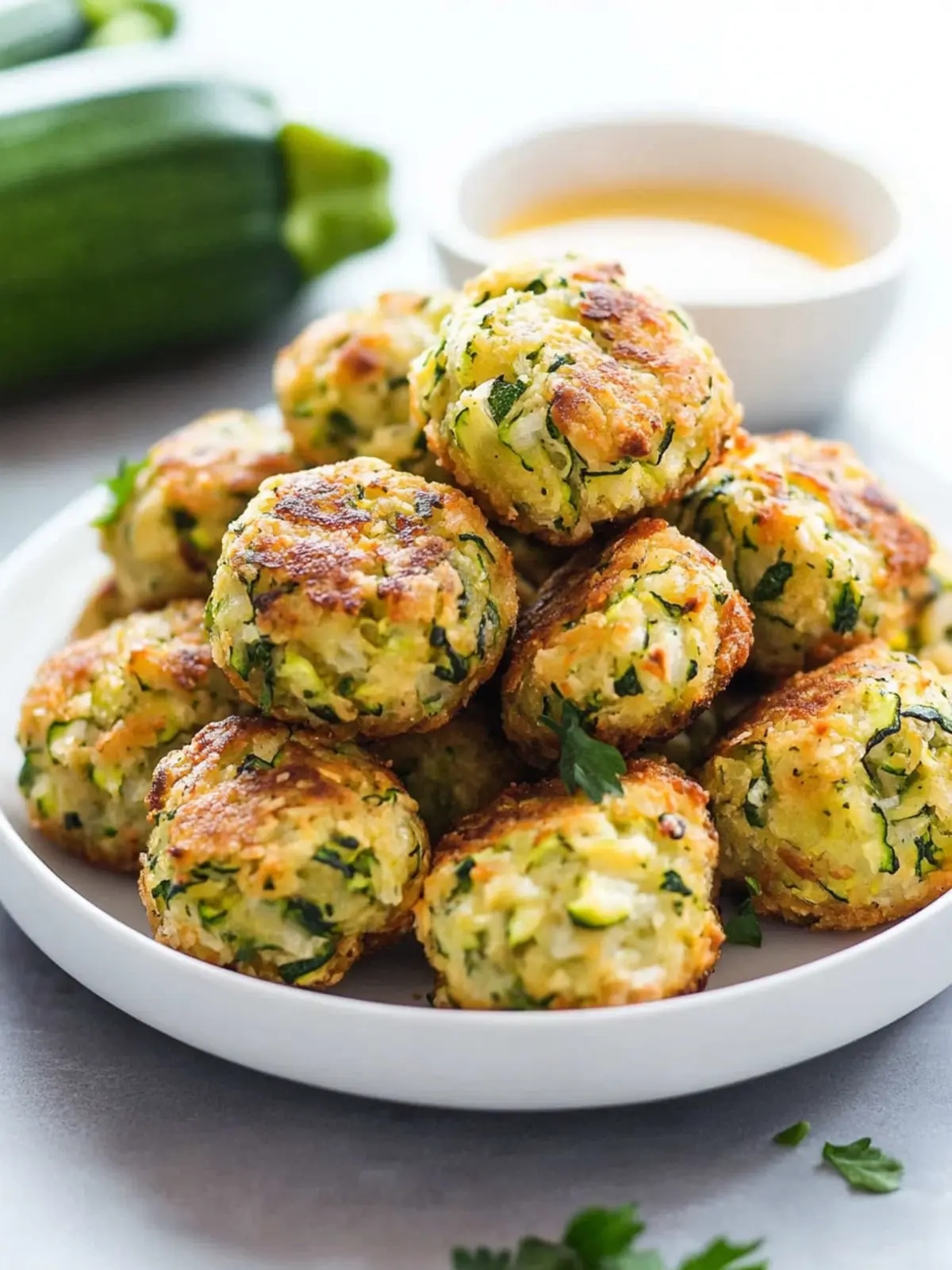 Crispy Garlic Zucchini Balls: Irresistibly Flavorful Bites 2 Crispy Garlic Zucchini Balls