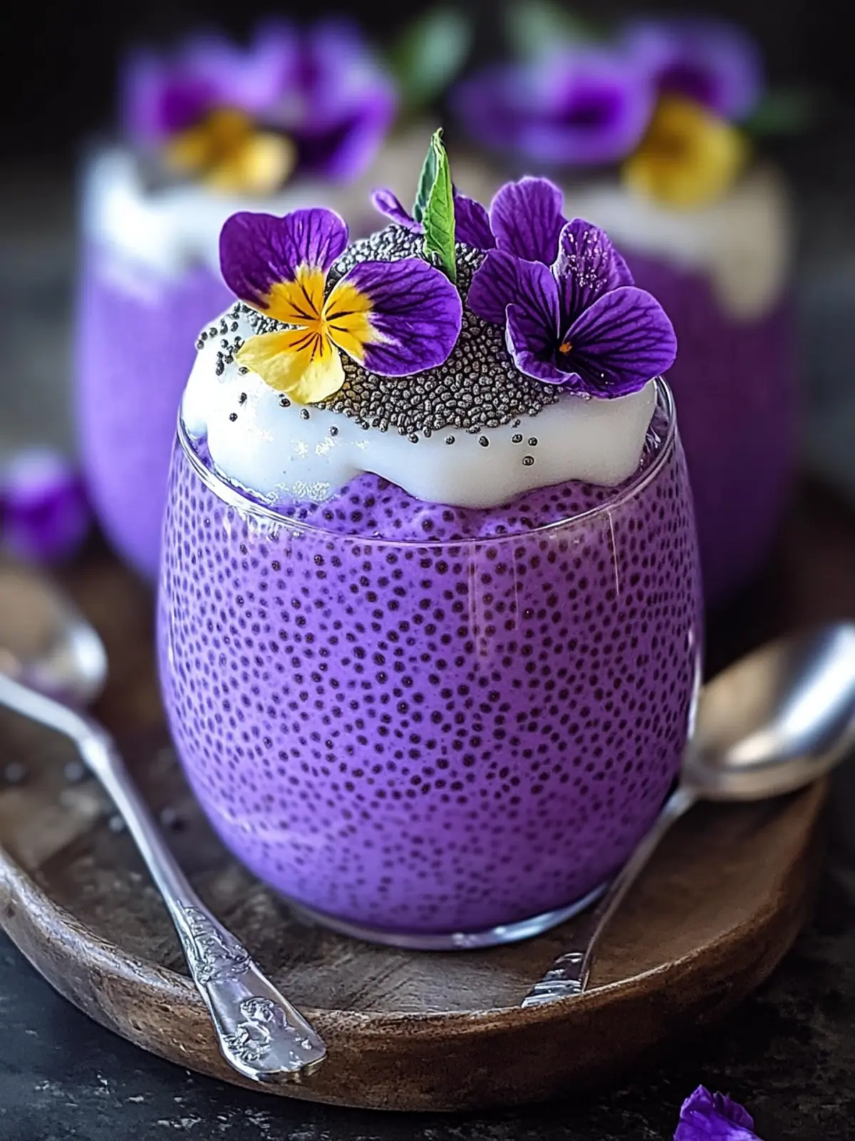 Delicious Ube & Coconut Chia Pudding Parfait in 10 Minutes 4 Ube & Coconut Chia Pudding Parfait