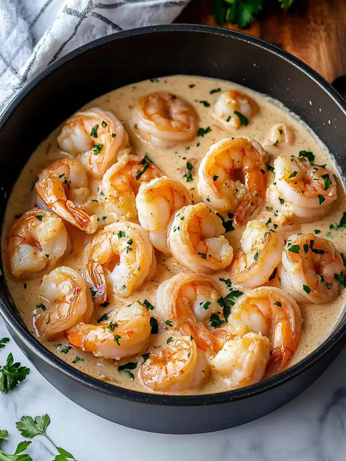 Creamy Garlic Shrimp: Quick Delight for Busy Weeknights 3 Creamy Garlic Shrimp