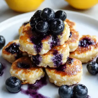 Lemon Blueberry Cottage Cheese Pancake Bites for a Healthier Breakfast 9 Lemon Blueberry Cottage Cheese Pancake Bites