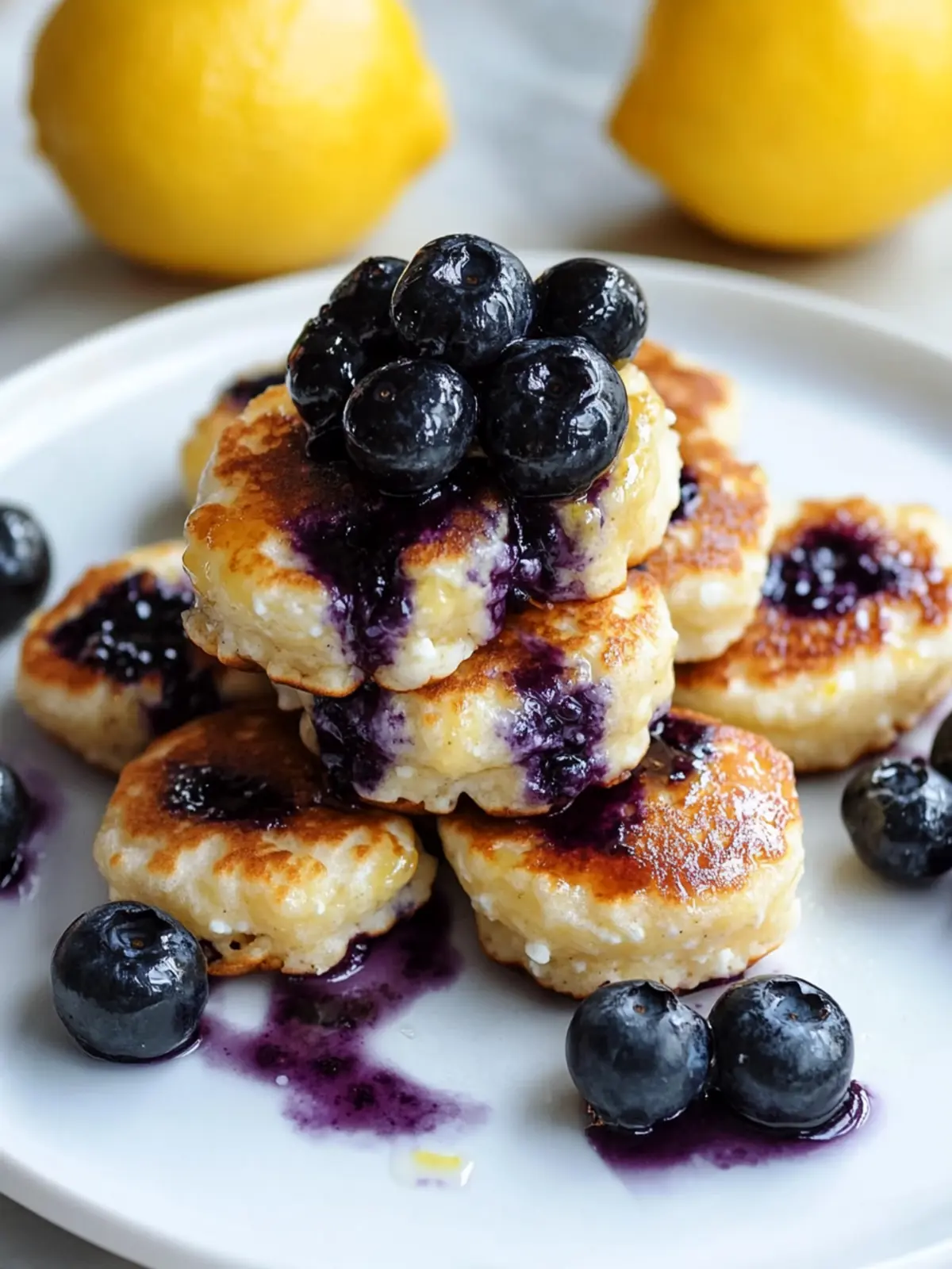 Lemon Blueberry Cottage Cheese Pancake Bites for a Healthier Breakfast 5 Lemon Blueberry Cottage Cheese Pancake Bites