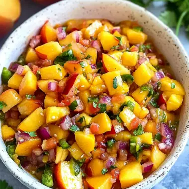 Fresh Peach Salsa with Mango and Jalapeño for Summer Fun 10 Peach Salsa with Mango and Jalapeño