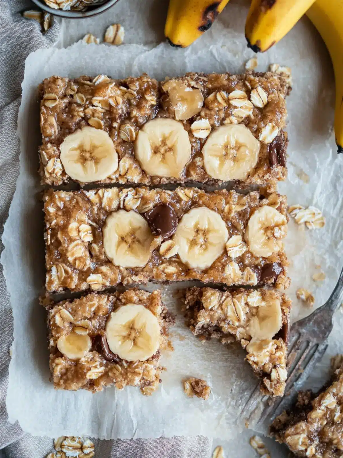 Deliciously Easy Banana Oatmeal Bars for Quick Snacking 2 Banana Oatmeal Bars