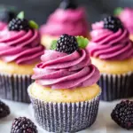 Lemon Poppy Seed Cupcakes with Blackberry Frosting Bliss 4 Lemon Poppy Seed Cupcakes with Blackberry Frosting