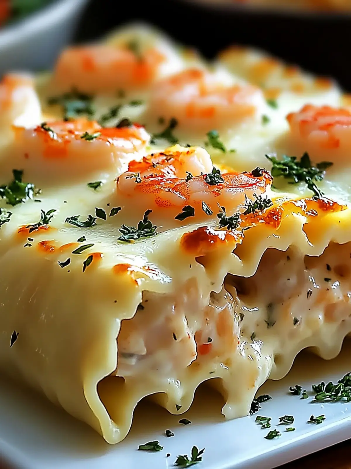 Decadent Shrimp & Crab Alfredo Lasagna Roll-Ups Recipe 2 Shrimp & Crab Alfredo Lasagna Roll-Ups