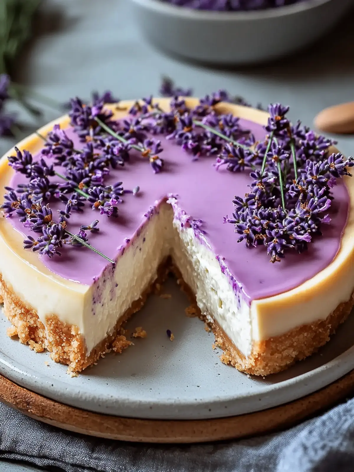 Delicious Honey Lavender Cheesecake to Sweeten Your Day 4 Honey Lavender Cheesecake