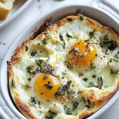Delicious Herbed Baked Eggs for a Cozy Brunch at Home 9 Herbed Baked Eggs