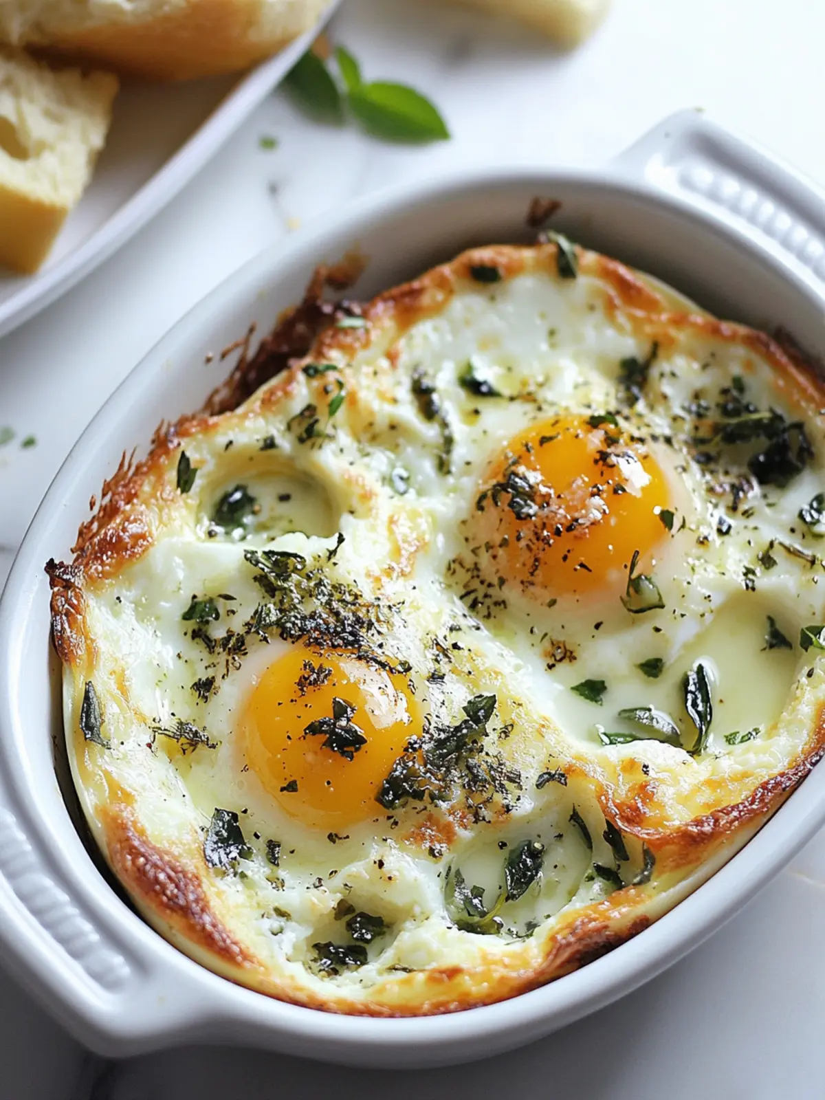 Delicious Herbed Baked Eggs for a Cozy Brunch at Home 5 Herbed Baked Eggs