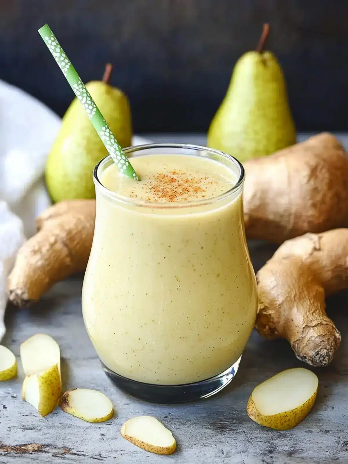 Revitalize Your Mornings with Pear Ginger Smoothie Magic 5 Pear Ginger Smoothie