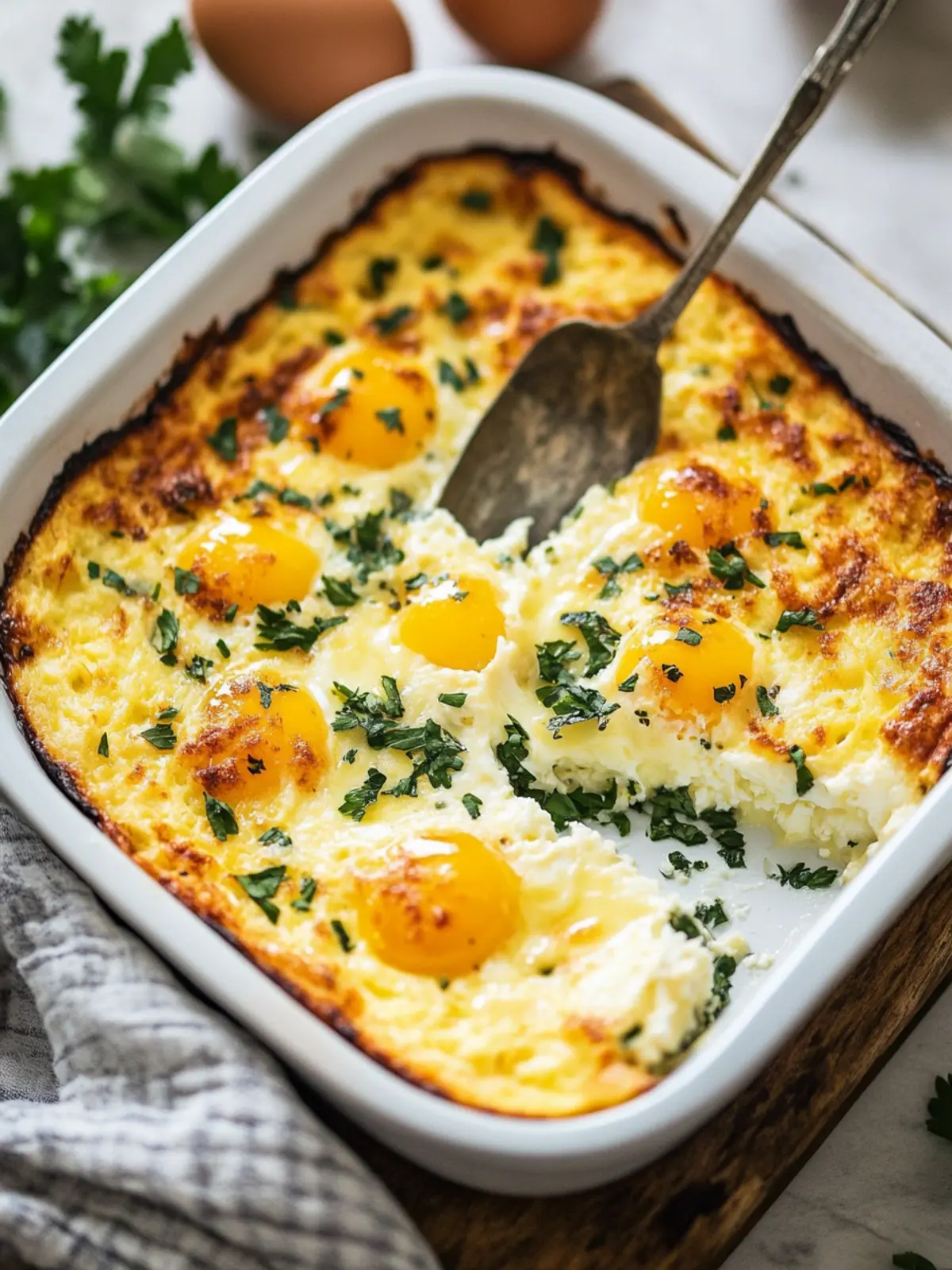 Delicious Baked Cottage Cheese Eggs for a Hearty Breakfast 3 Baked Cottage Cheese Eggs