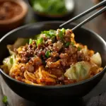 Delicious Potsticker Noodle Bowl with Pork & Cabbage Slaw 11 Potsticker Noodle Bowl with Pork & Cabbage Slaw