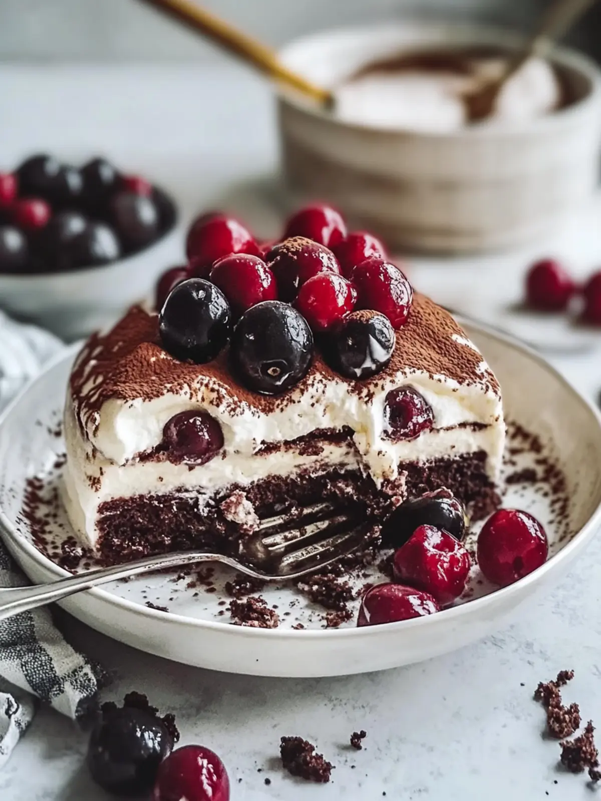 Indulge in Vegan Black Forest Tiramisu That Wows! 2 Vegan Black Forest Tiramisu