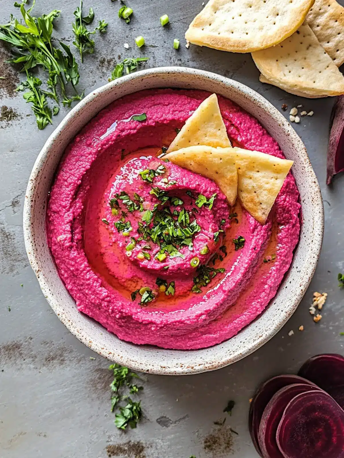 Zesty Pickled Beet Hummus: A Bold Twist on Classic Dip 4 Pickled Beet Hummus