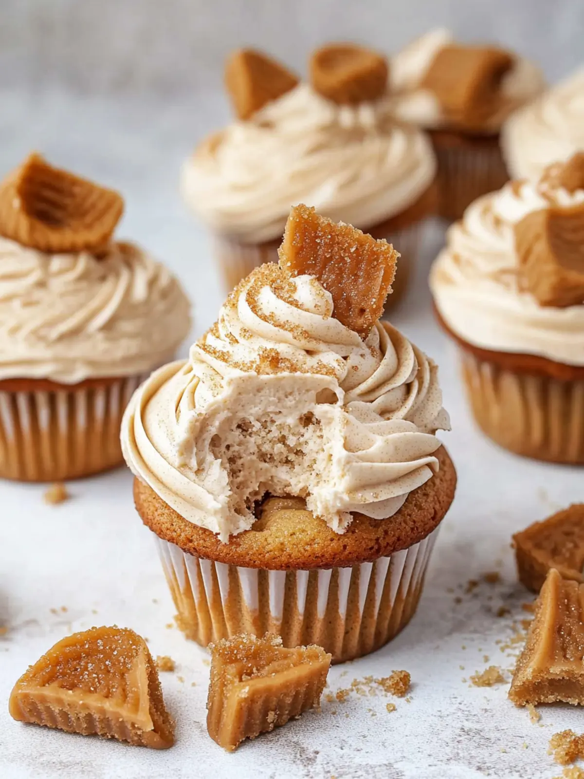 Decadent Biscoff Cupcakes with Dreamy Buttercream Bliss 5 Biscoff Cupcakes with Biscoff Buttercream