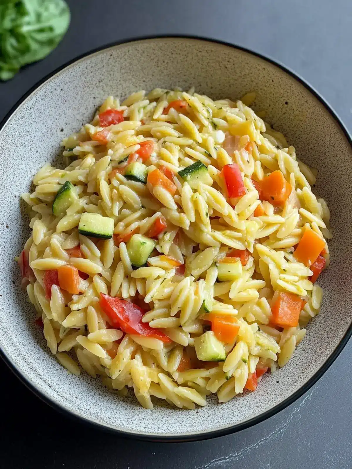 Creamy Veggie Orzo: A Quick Comfort Meal for Any Night 4 Veggie Orzo