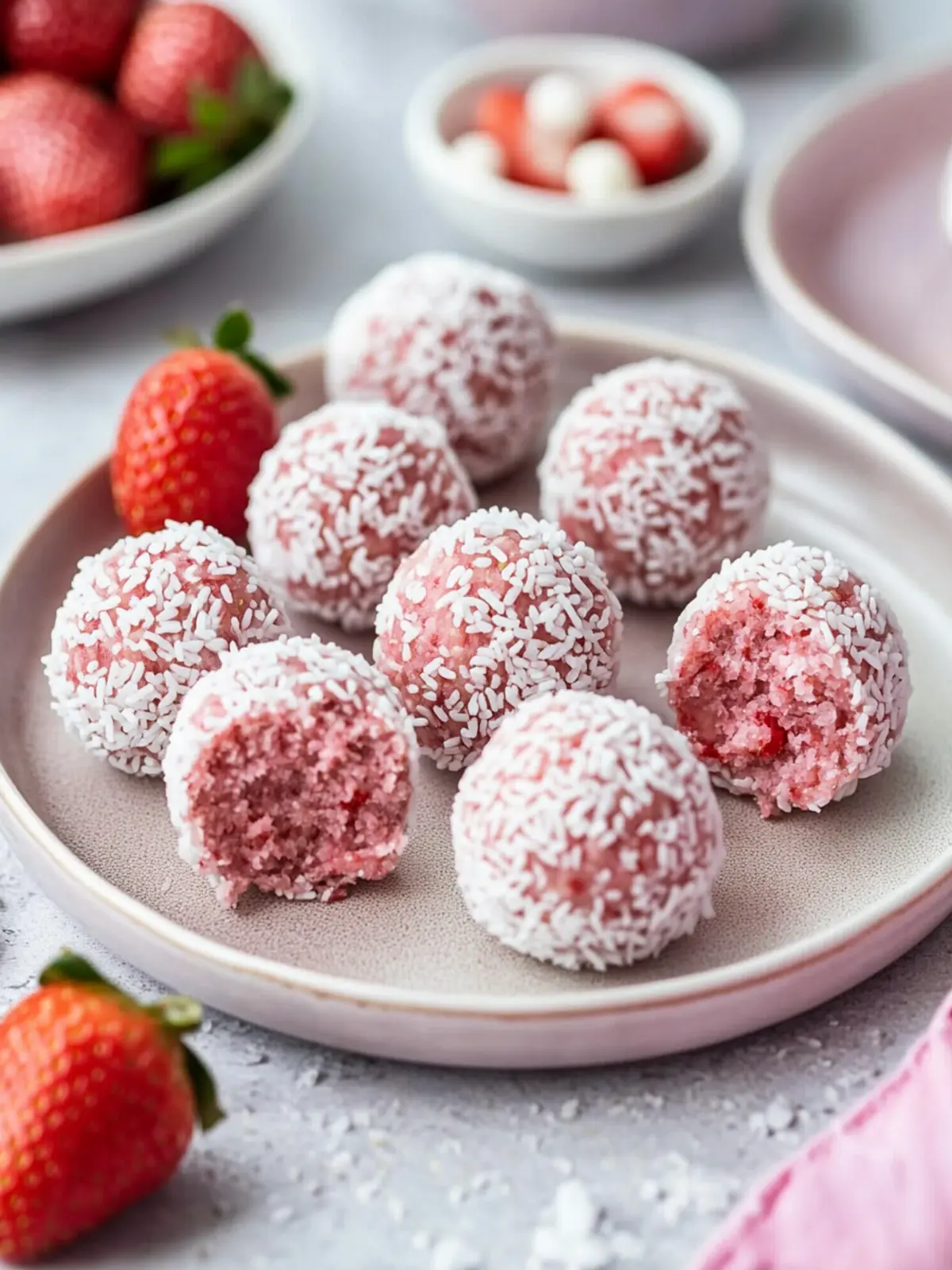 Delicious Strawberry Bliss Balls for Guilt-Free Snacking 4 Strawberry Bliss Balls