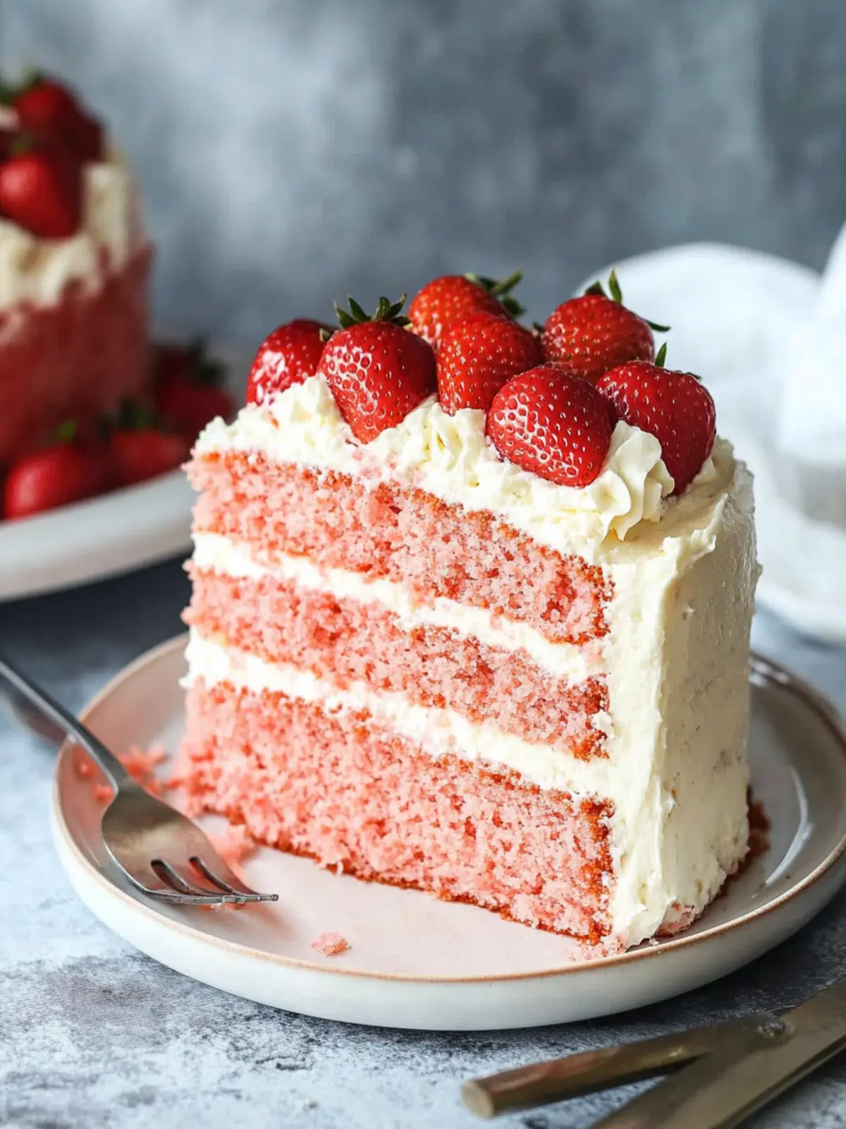 Delicious Strawberry Layer Cake That Steals the Show 4 Strawberry Layer Cake