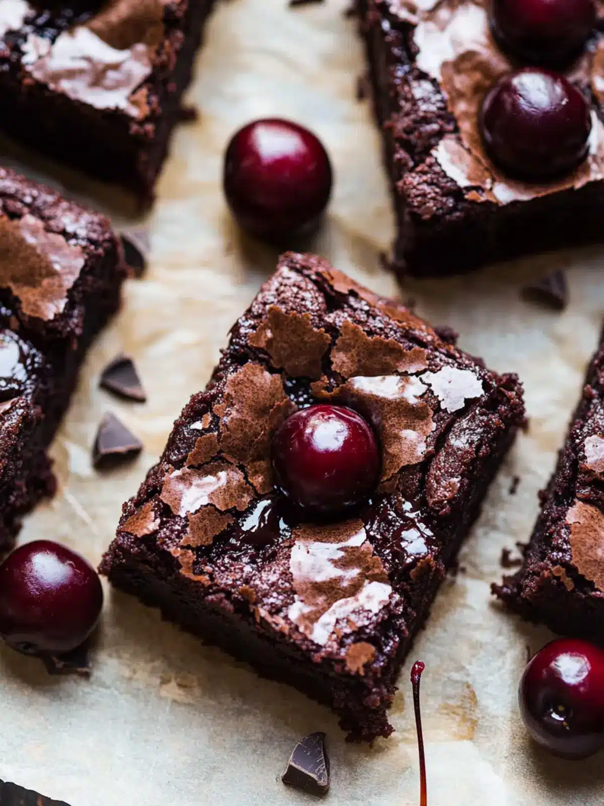 Indulge in Roasted Chocolate Cherry Brownies Today 2 Roasted Chocolate Cherry Brownies