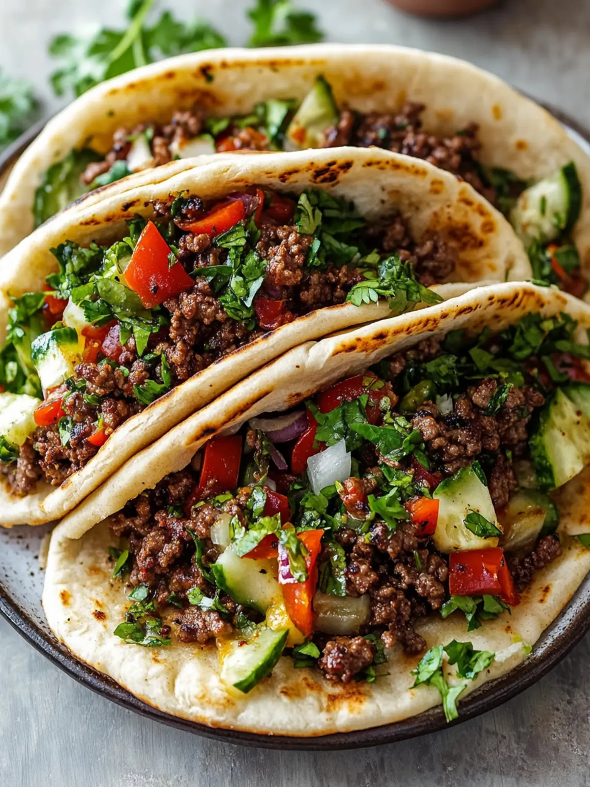 Savory Mediterranean Ground Beef Pita Pockets You'll Love 2 Mediterranean Ground Beef Pita Pockets