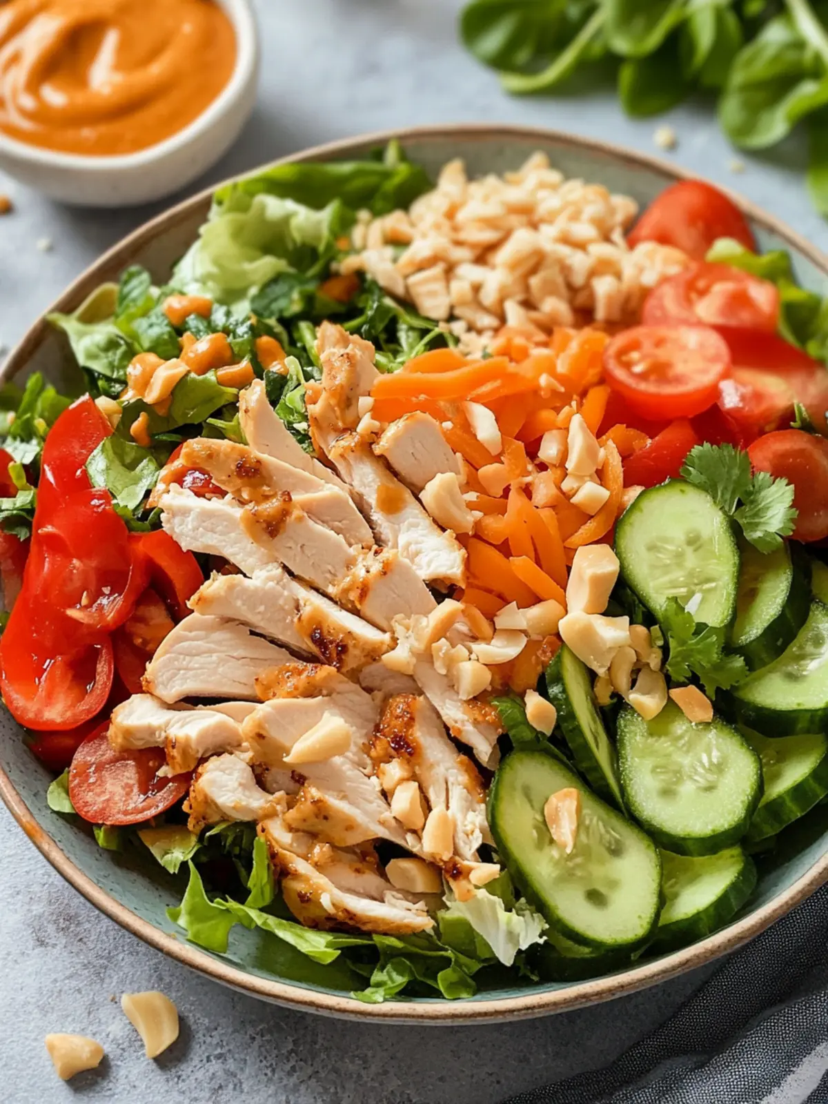 Savory Thai Chicken Salad: Crunchy Goodness Awaits! 3 Thai Chicken Salad