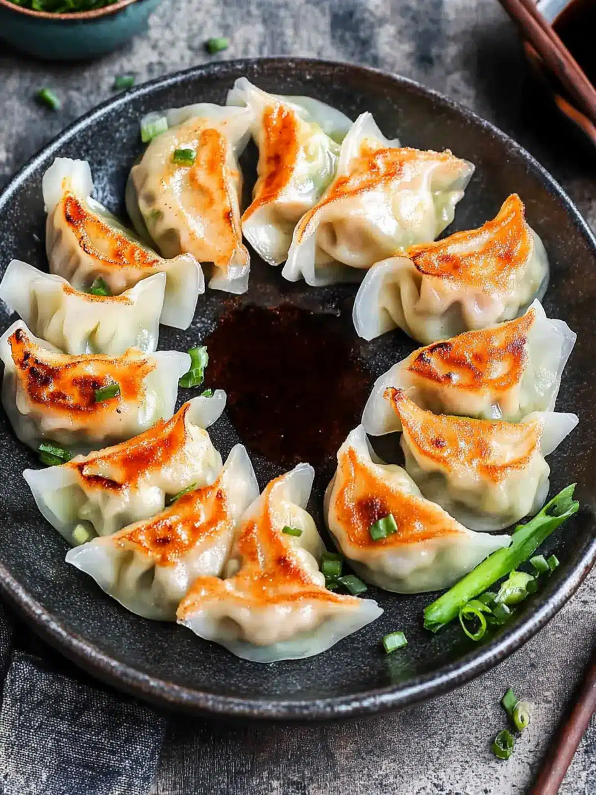 Irresistible Shrimp Gyoza: A Crispy Homemade Delight 4 Shrimp Gyoza