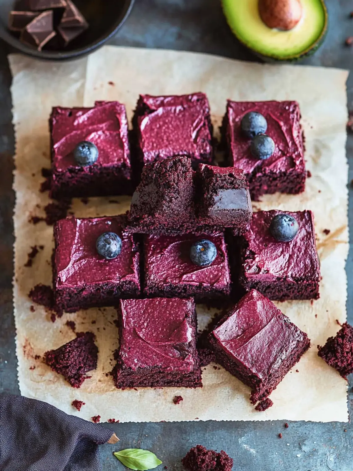 Decadent Beetroot Brownies with Creamy Chocolate Avocado Frosting 5 Beetroot Brownies with Chocolate Avocado Frosting