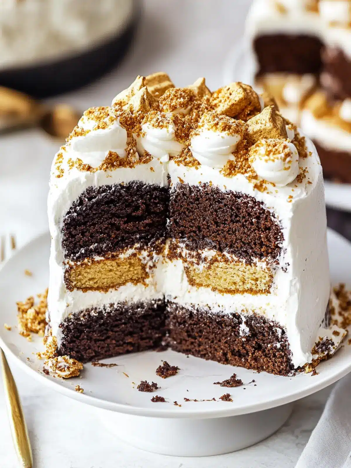 Irresistible S'mores Cake: A Campfire Treat at Home 2 S’mores Cake