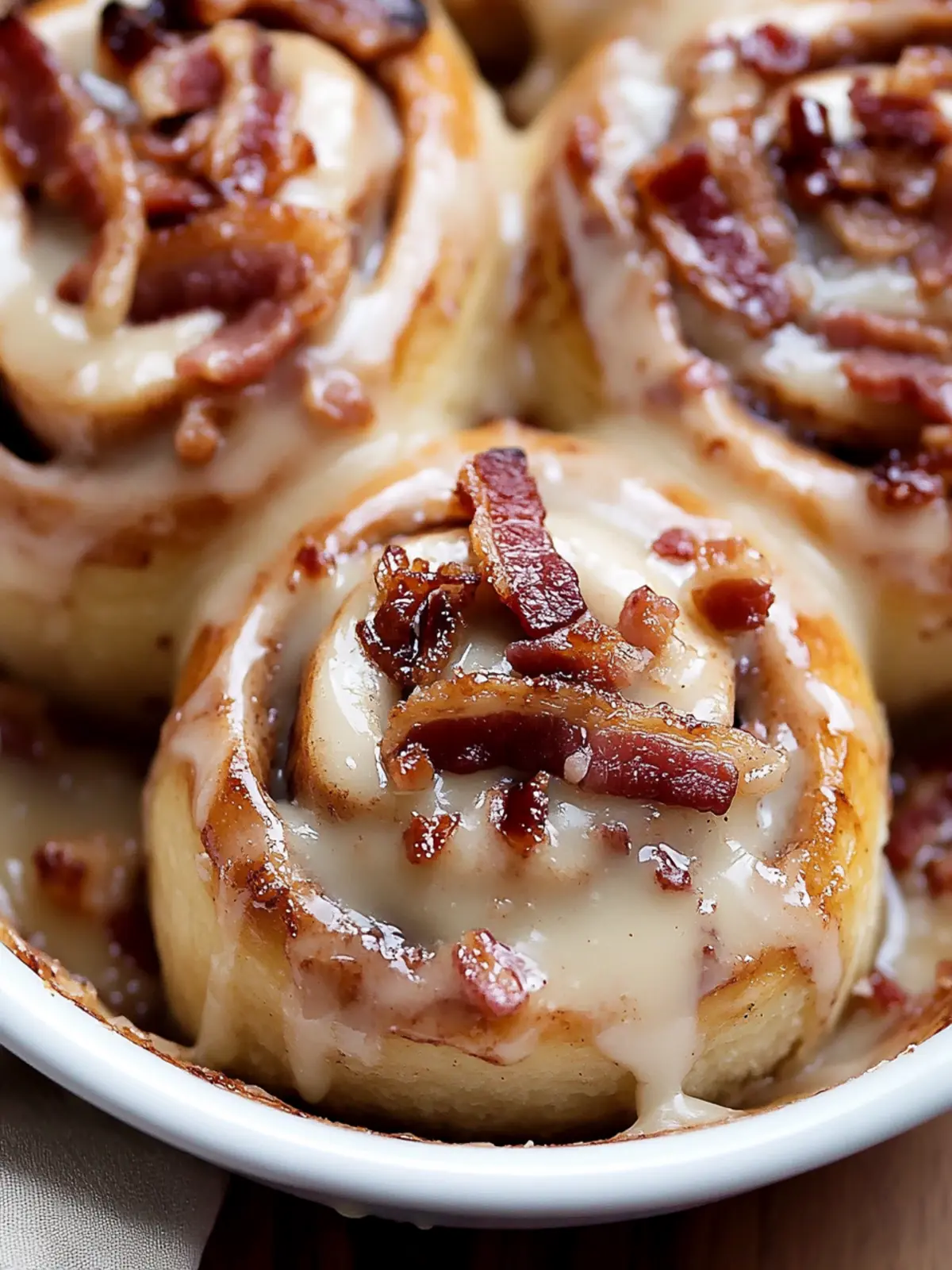 Indulge in Bourbon Maple Bacon Cinnamon Rolls You Can't Resist 3 Bourbon Maple Bacon Cinnamon Rolls