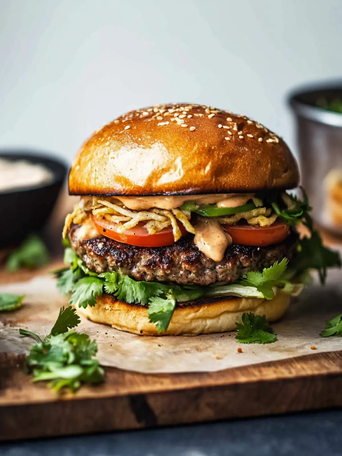 Cajun-Spiced Cilantro Burger That Will Ignite Your Taste Buds 4 Cajun-Spiced Cilantro Burger