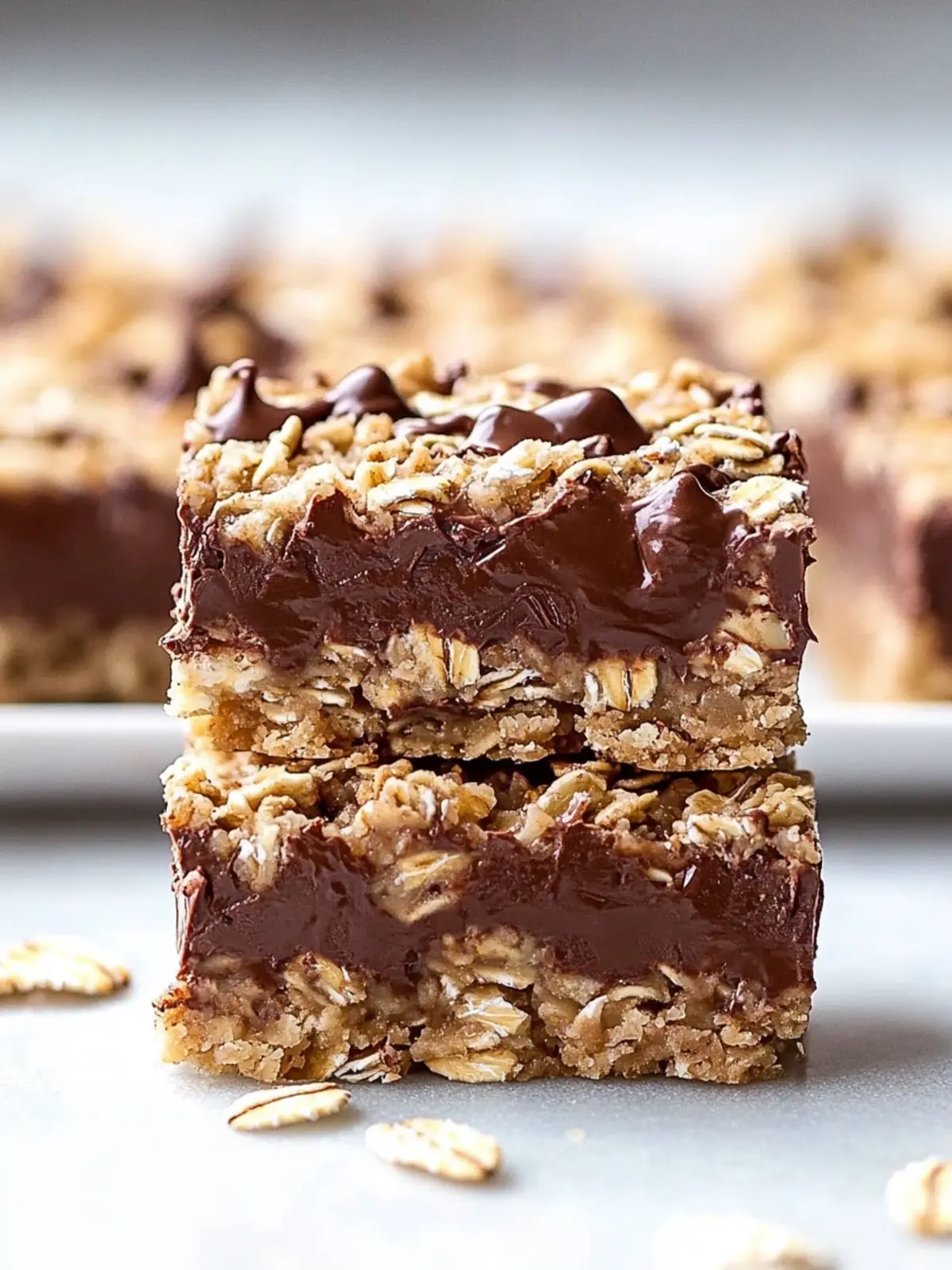 Delicious No Bake Chocolate Oatmeal Bars You'll Crave 4 Chocolate Oatmeal Bars
