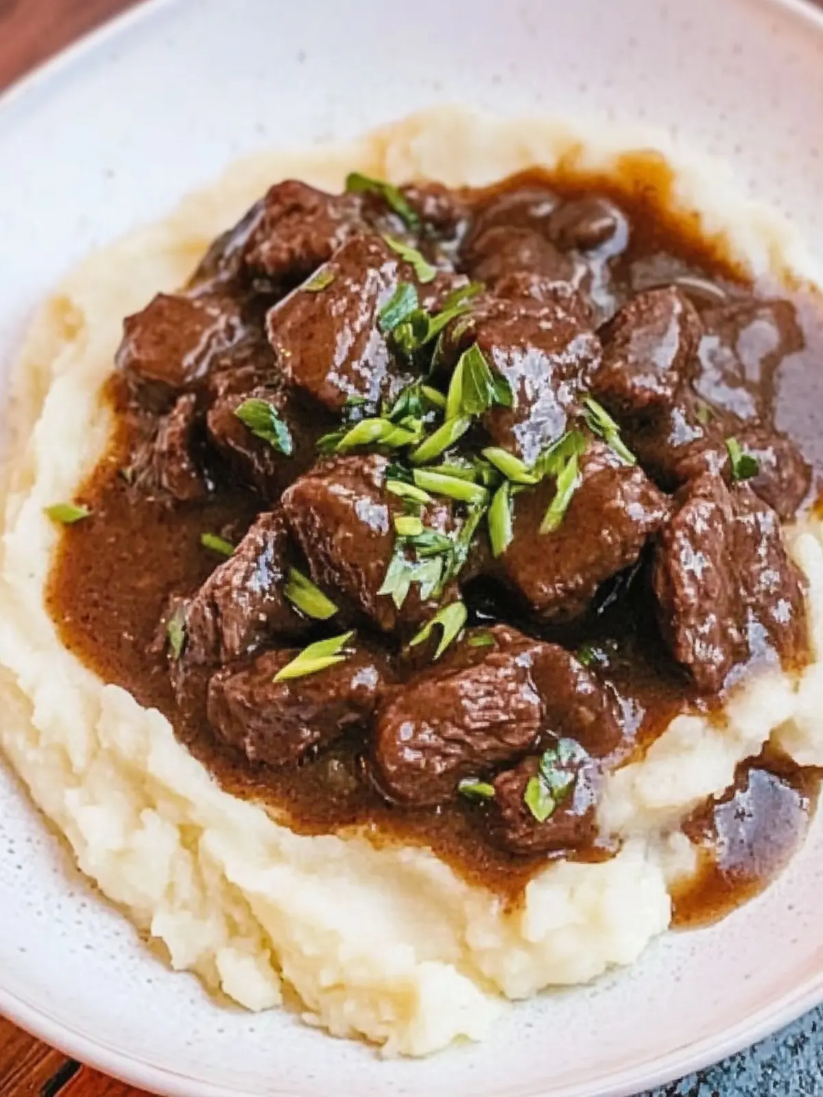 Savor Beef Tips and Gravy Over Cauliflower Mash Tonight 5 Beef Tips and Gravy Over Cauliflower Mash