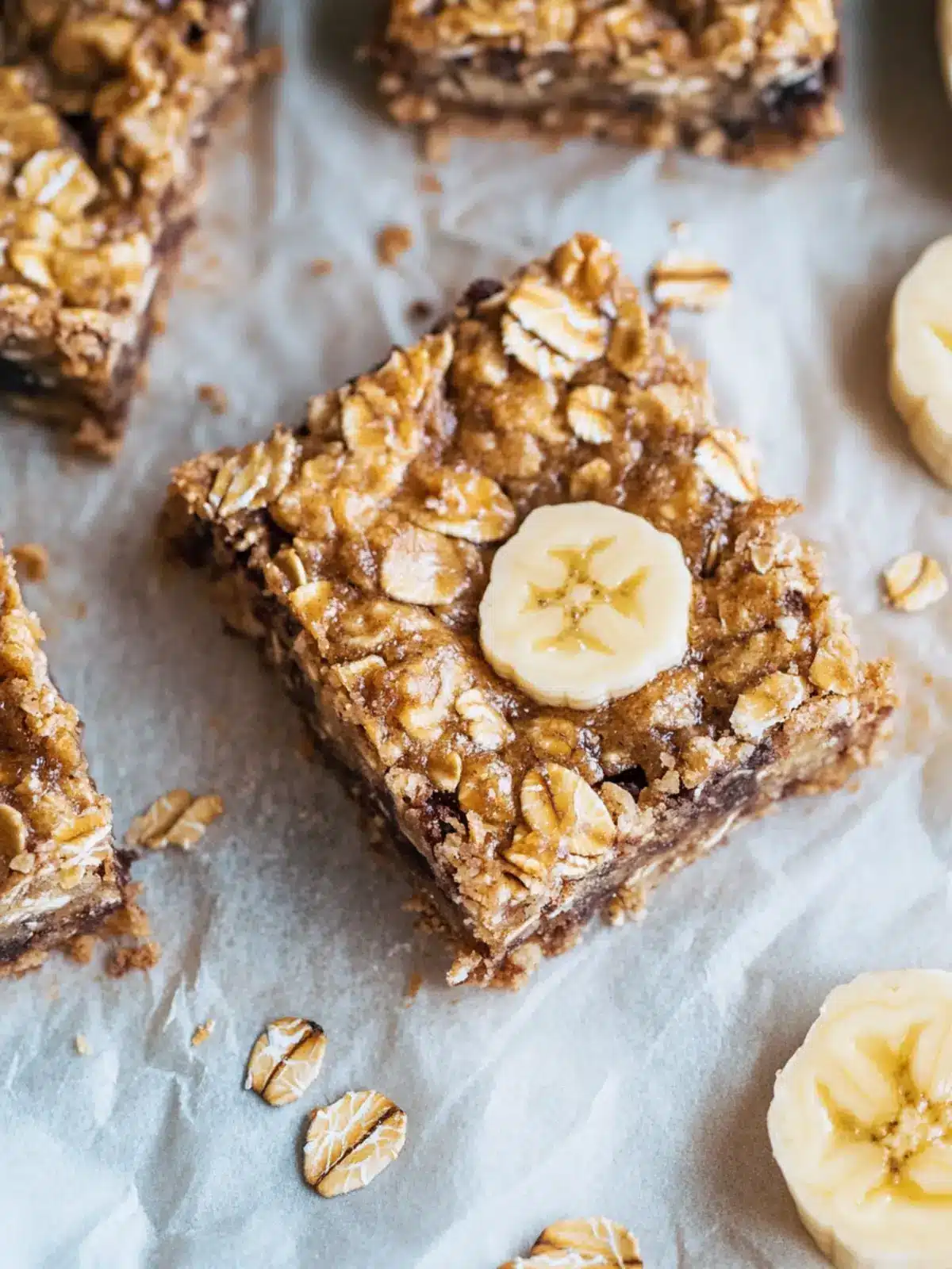 Deliciously Easy Banana Oatmeal Bars for Quick Snacking 3 Banana Oatmeal Bars