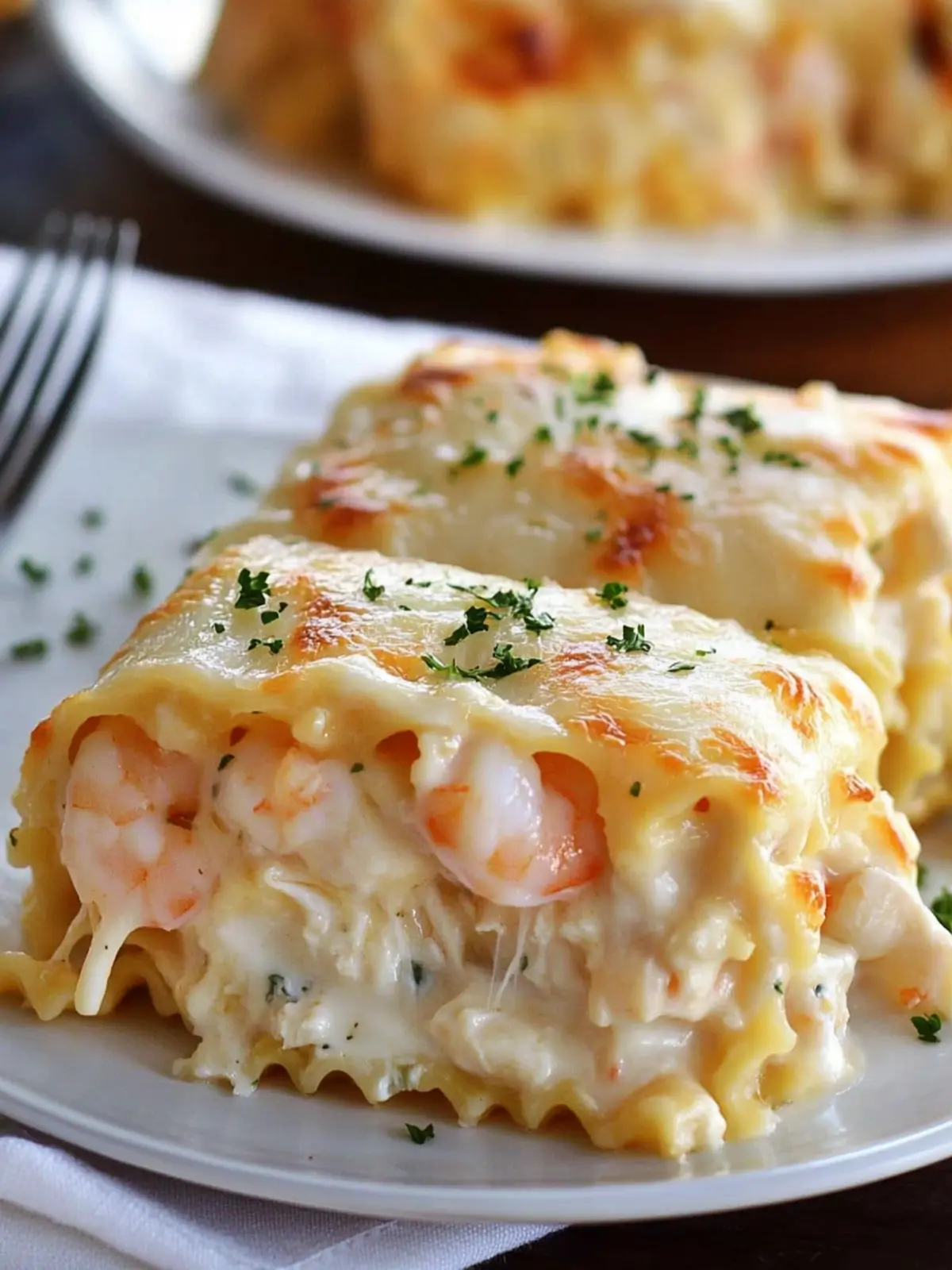 Delicious Shrimp & Crab Alfredo Lasagna Roll-Ups to Impress 2 Shrimp & Crab Alfredo Lasagna Roll-Ups
