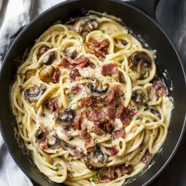 Decadent Creamy Bacon and Mushroom Pasta You’ll Crave Daily 10 Creamy Bacon and Mushroom Pasta