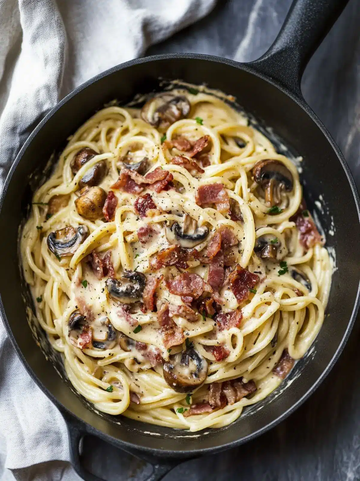 Decadent Creamy Bacon and Mushroom Pasta You’ll Crave Daily 5 Creamy Bacon and Mushroom Pasta