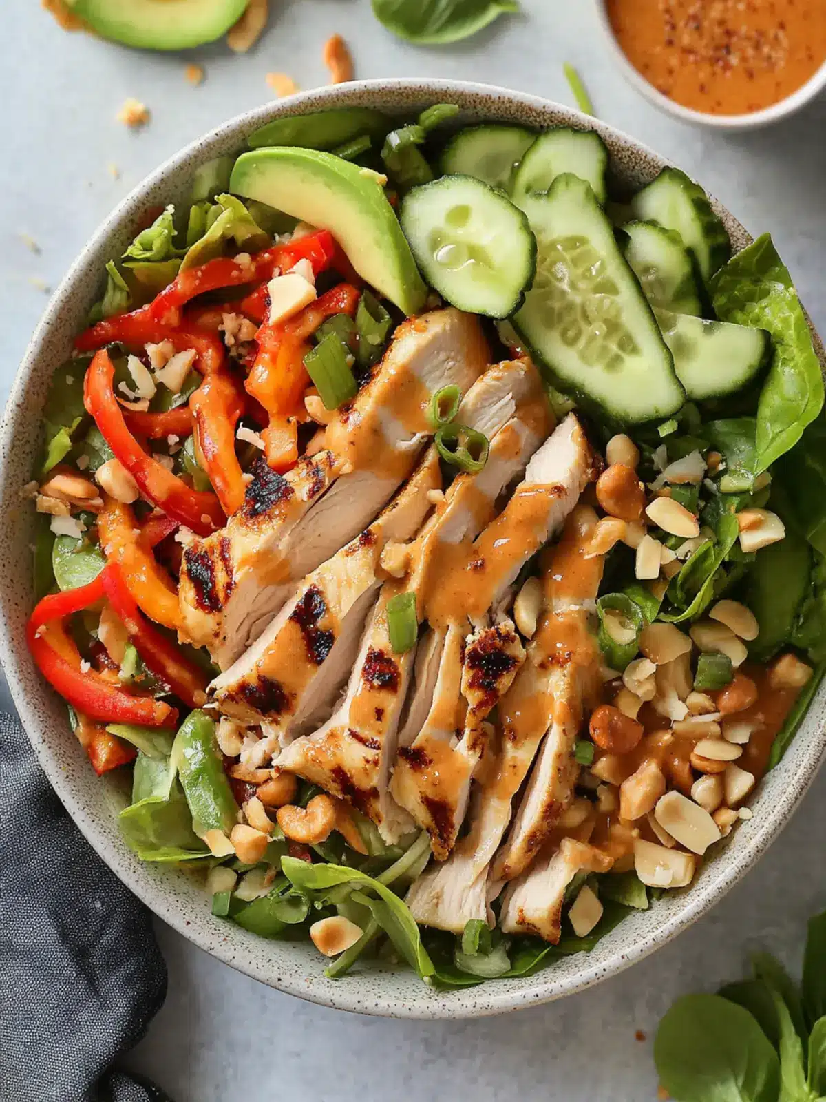 Savory Thai Chicken Salad: Crunchy Goodness Awaits! 2 Thai Chicken Salad