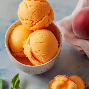 Deliciously Creamy Peach Sorbet You Can Make at Home 10 Peach Sorbet