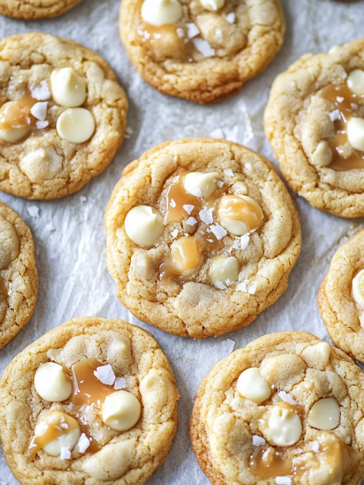 Indulge in Salted Caramel White Chocolate Cookies Today 4 Salted Caramel White Chocolate Cookies