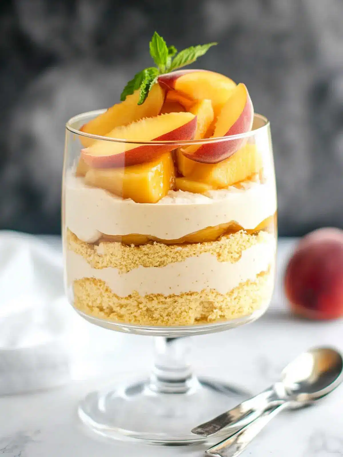 Irresistible Peach Mousse Trifle for Sweet Summer Bliss 2 Peach Mousse Trifle